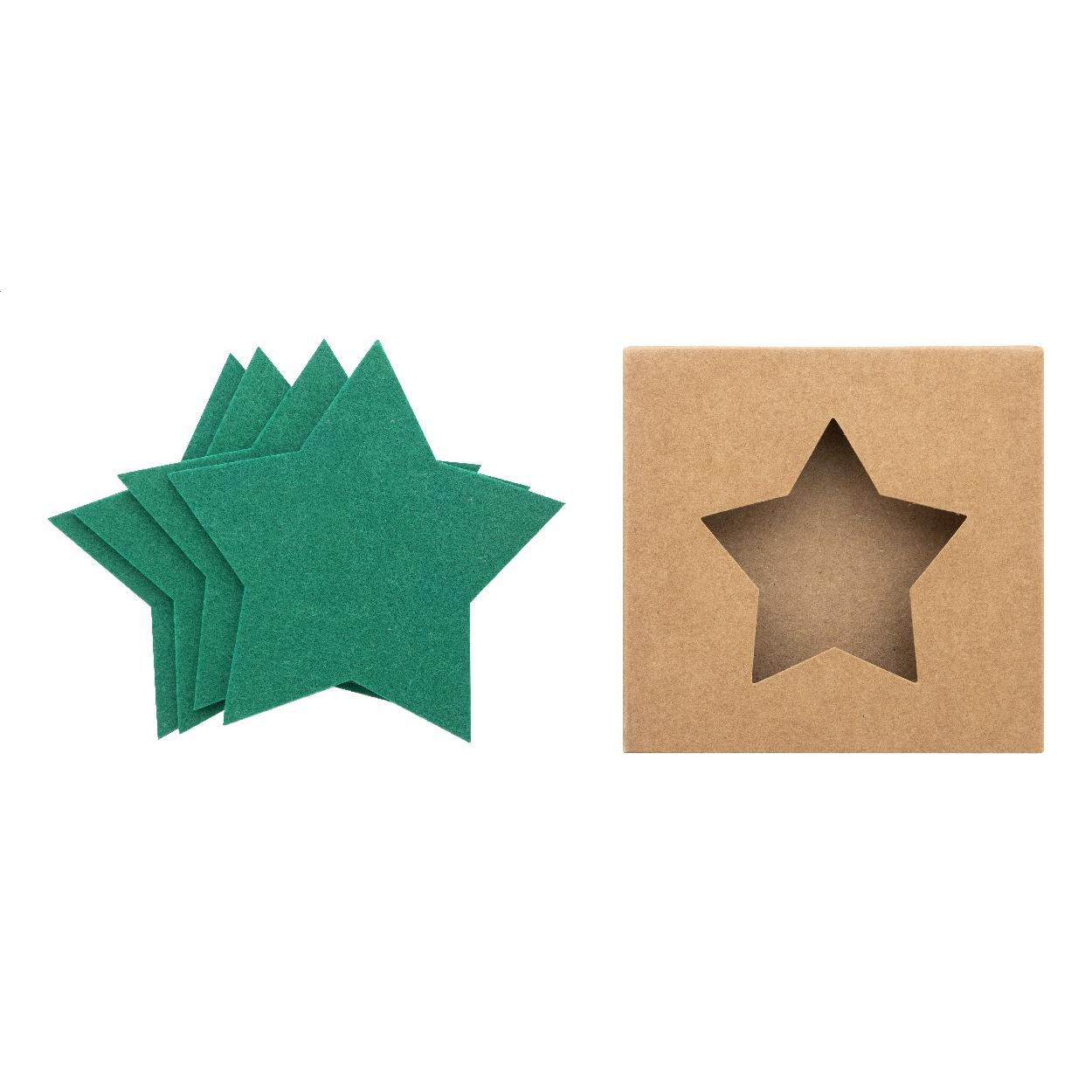Set suporturi pahare, RPET, design de Crăciun Vagnes Verde