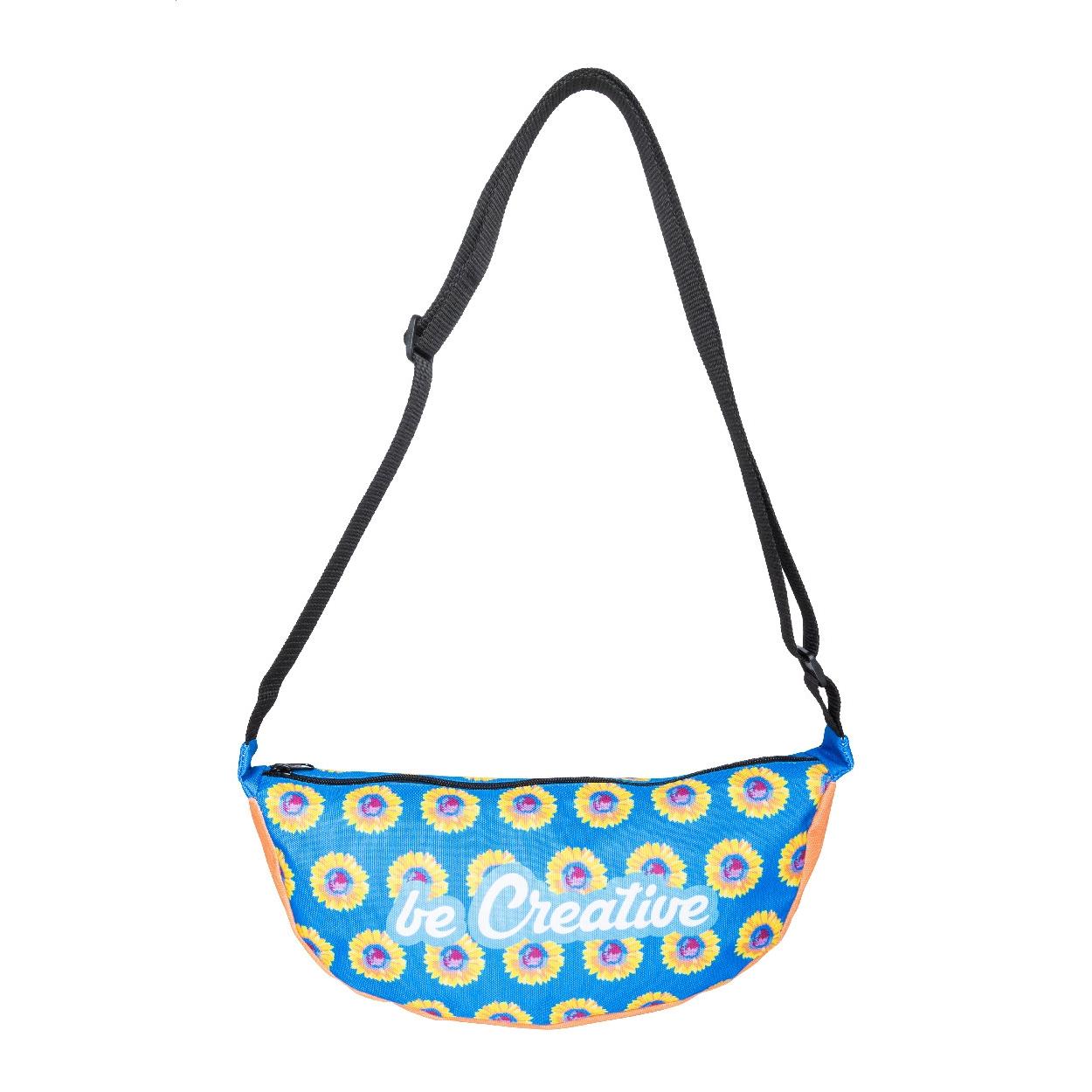 Geantă crossbody personalizată, RPET Subobag Party Negru