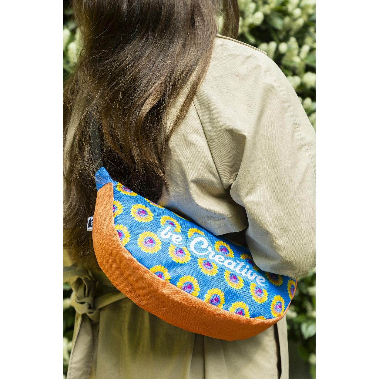 Geantă crossbody personalizată, RPET Subobag Party Negru
