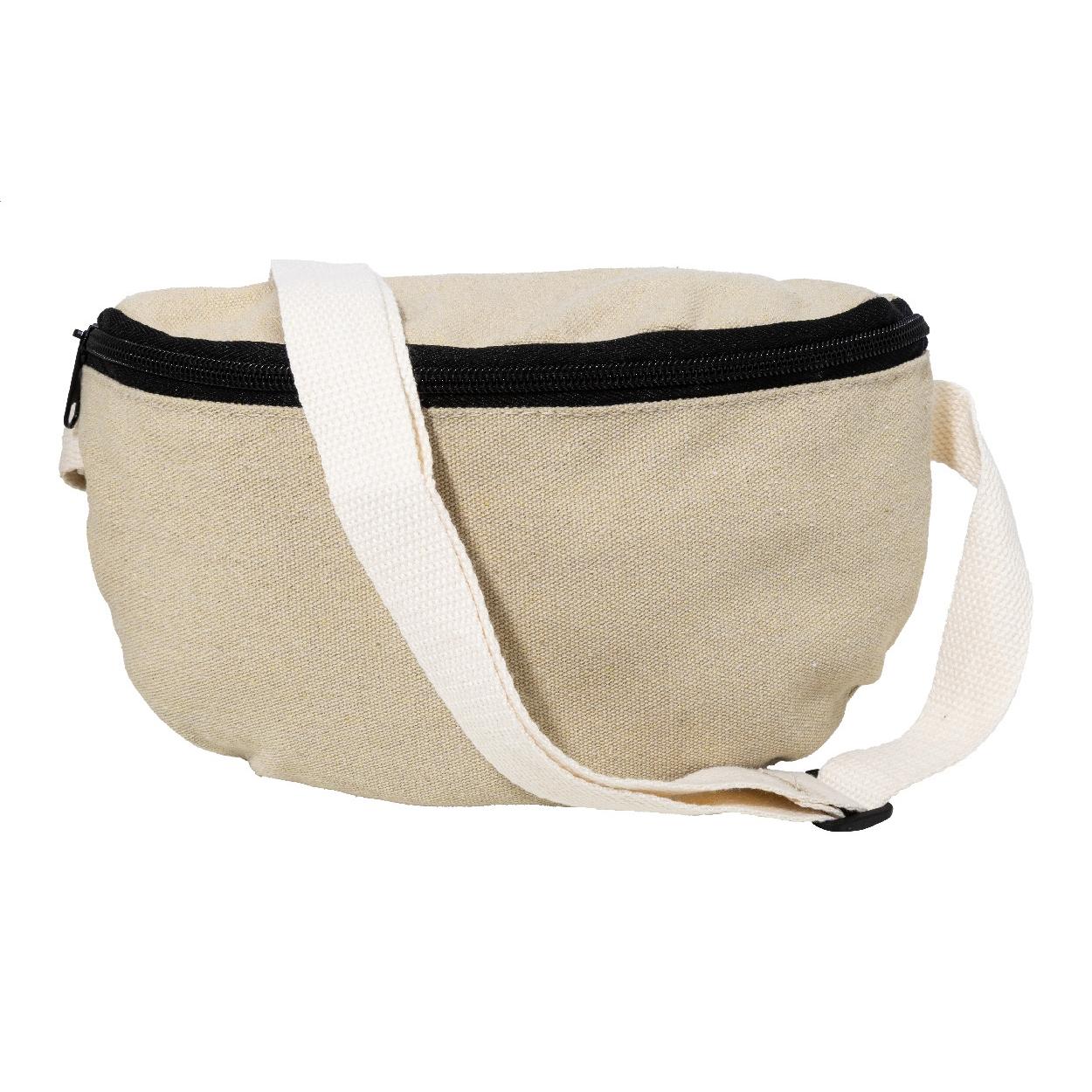 Borsetă din pânză reciclată Rekan Hip natural
