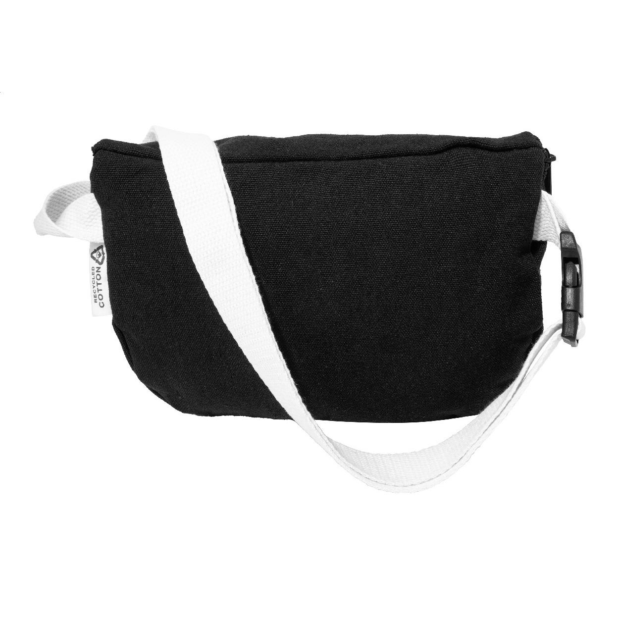 Borsetă din pânză reciclată Rekan Hip Negru
