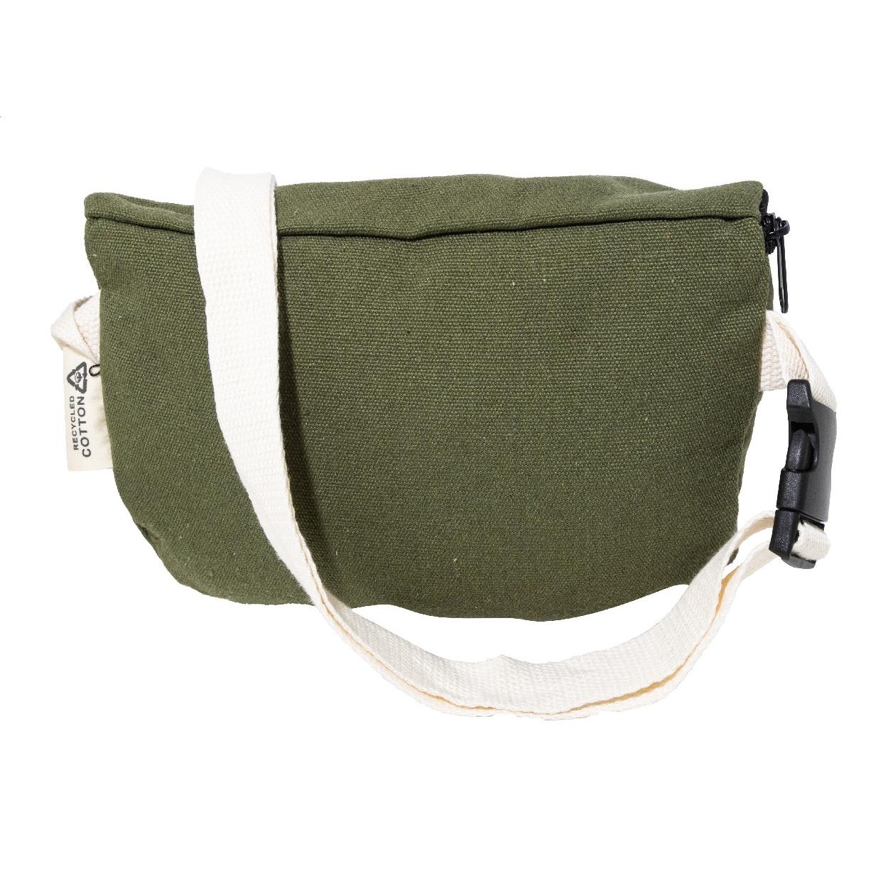 Borsetă din pânză reciclată Rekan Hip Verde