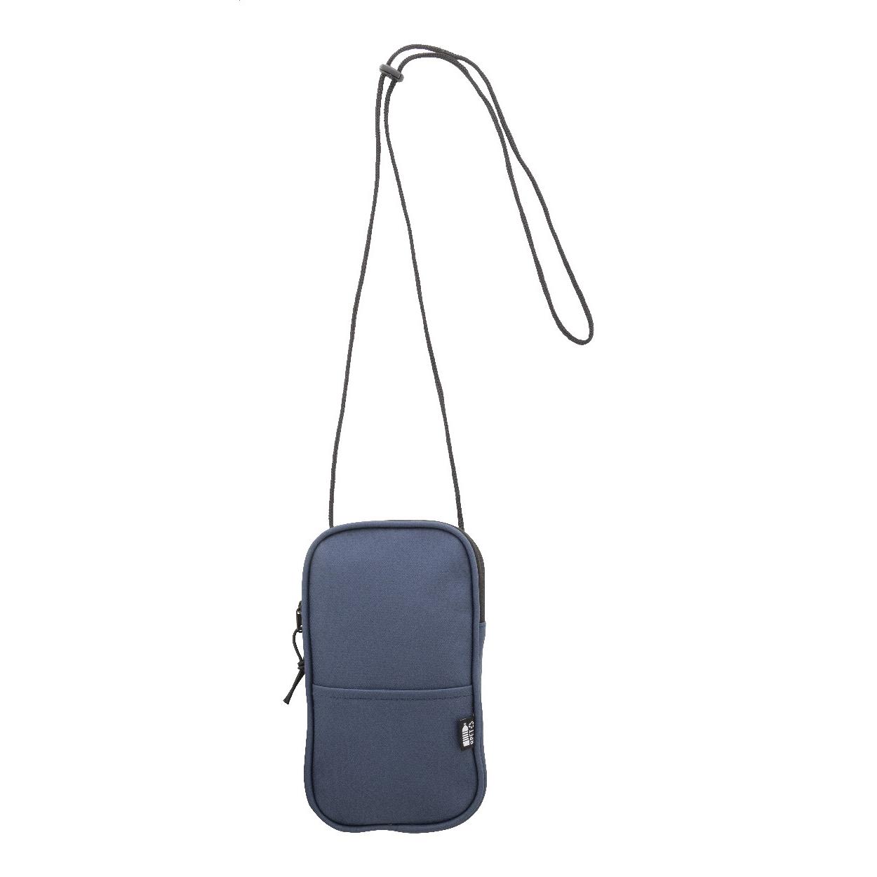 Geantă crossbody pentru telefon mobil, RPET FestiFon Albastru