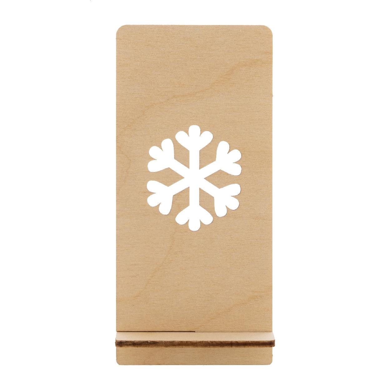 Suport telefon de Crăciun, model brăduț Kannykka Creative natural