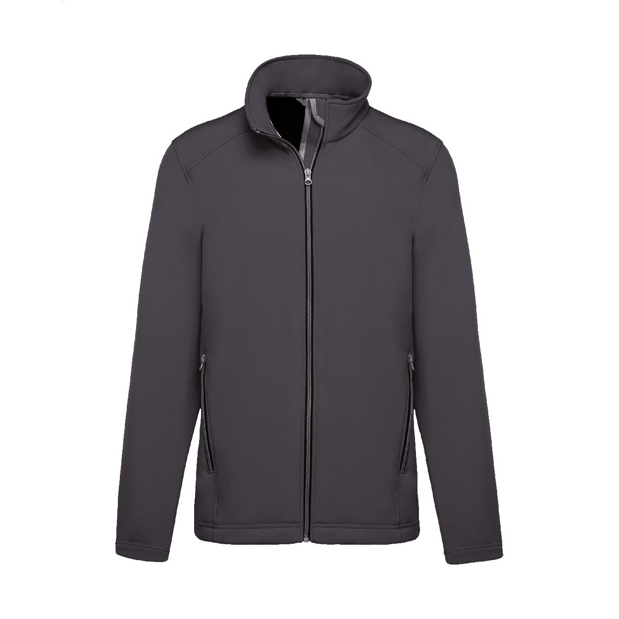 Jachetă softshell în 2 straturi KA424 gri închis S