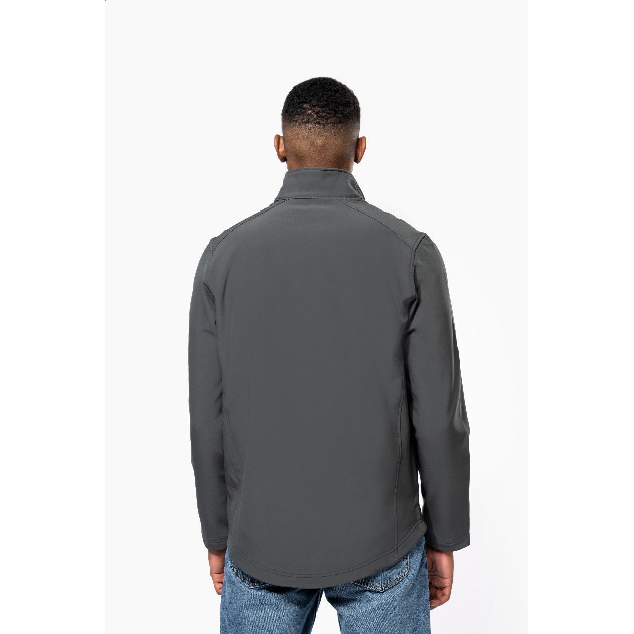 Jachetă softshell în 2 straturi KA424 gri închis S