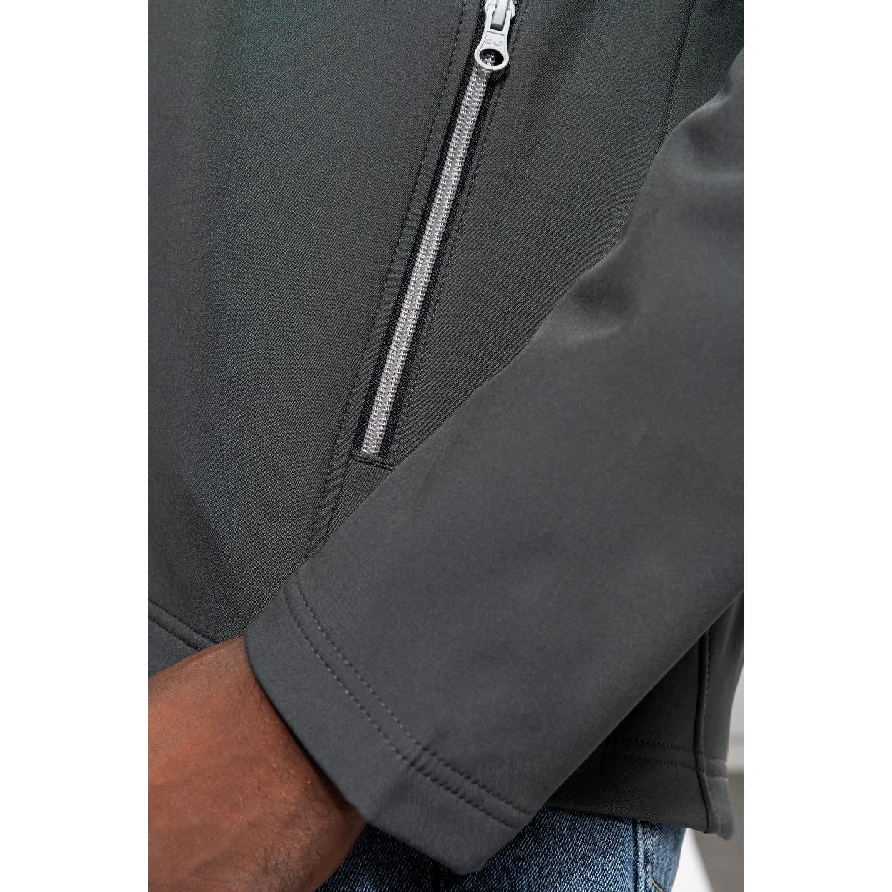 Jachetă softshell în 2 straturi KA424 gri închis S
