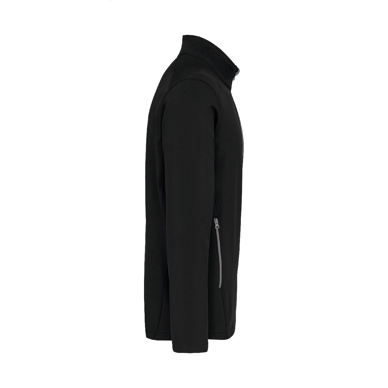 Jachetă softshell în 2 straturi KA424 Negru S