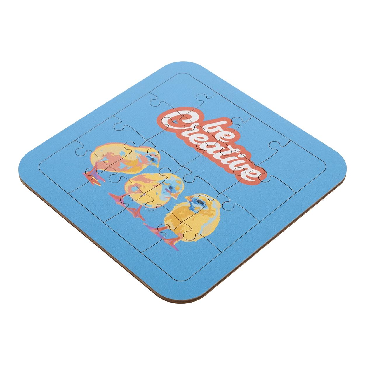 Puzzle din lemn personalizat Wozzle natural