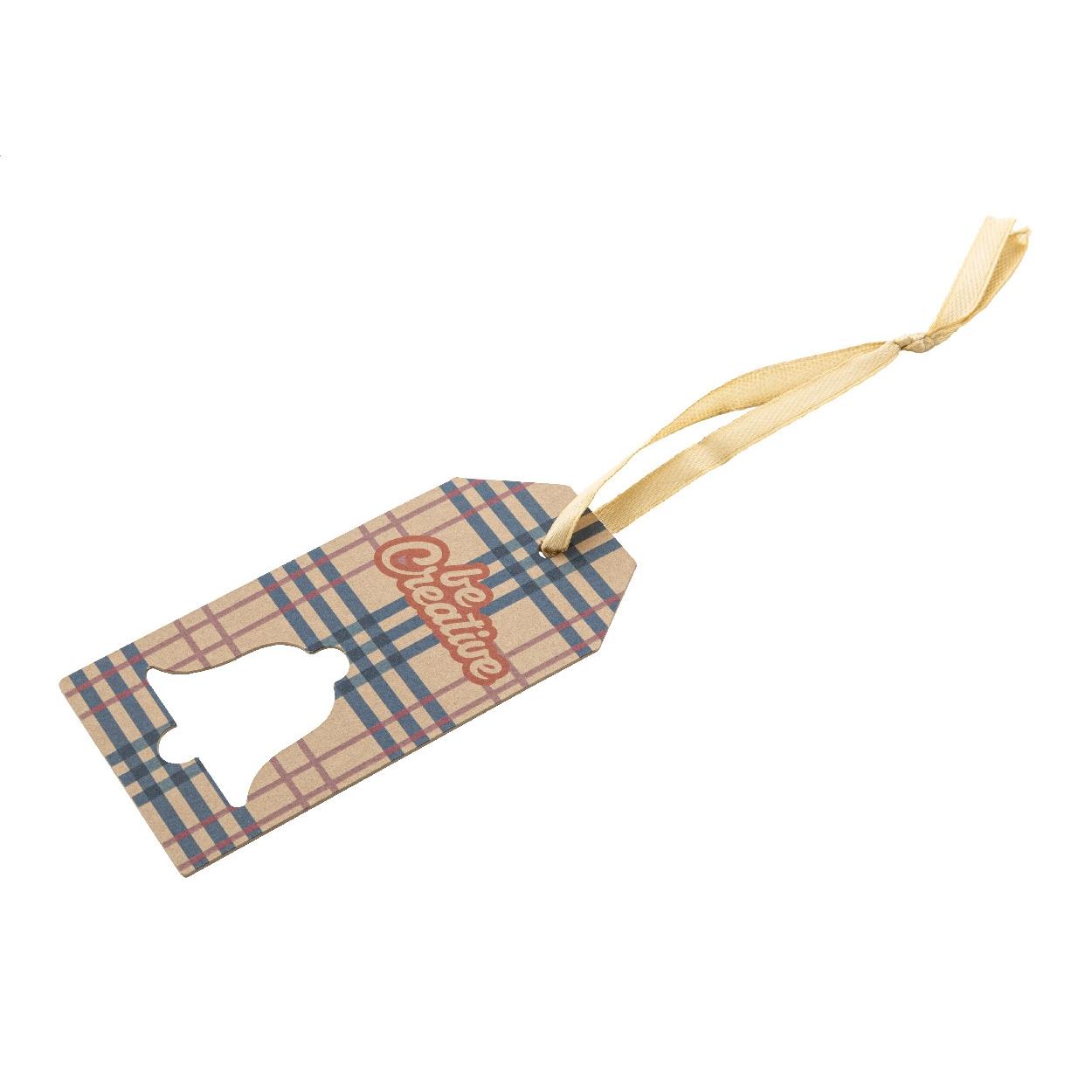 Etichetă cadou personalizată în formă de stea PrinTag Plus Eco Alb