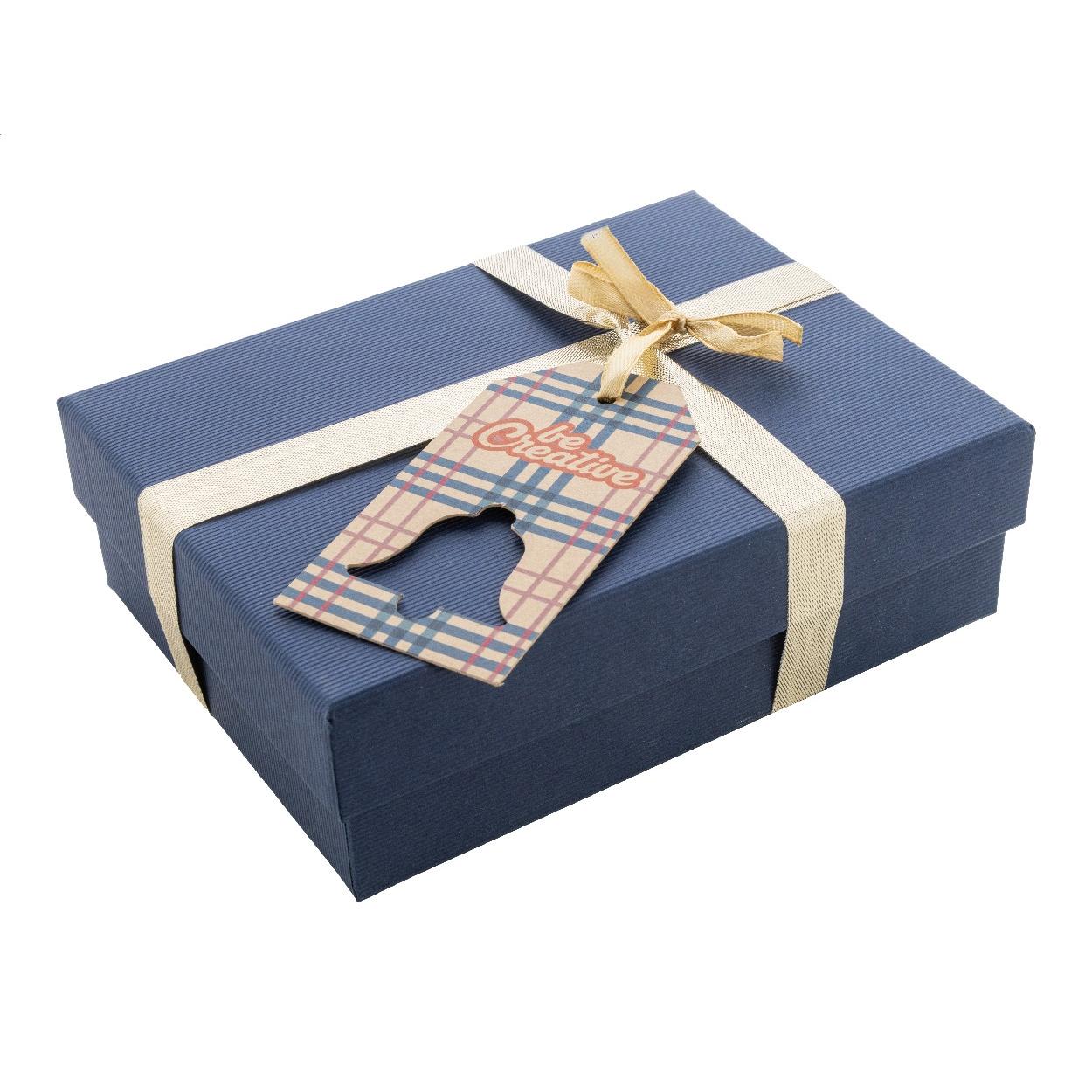 Etichetă cadou personalizată în formă de stea PrinTag Plus Eco Alb
