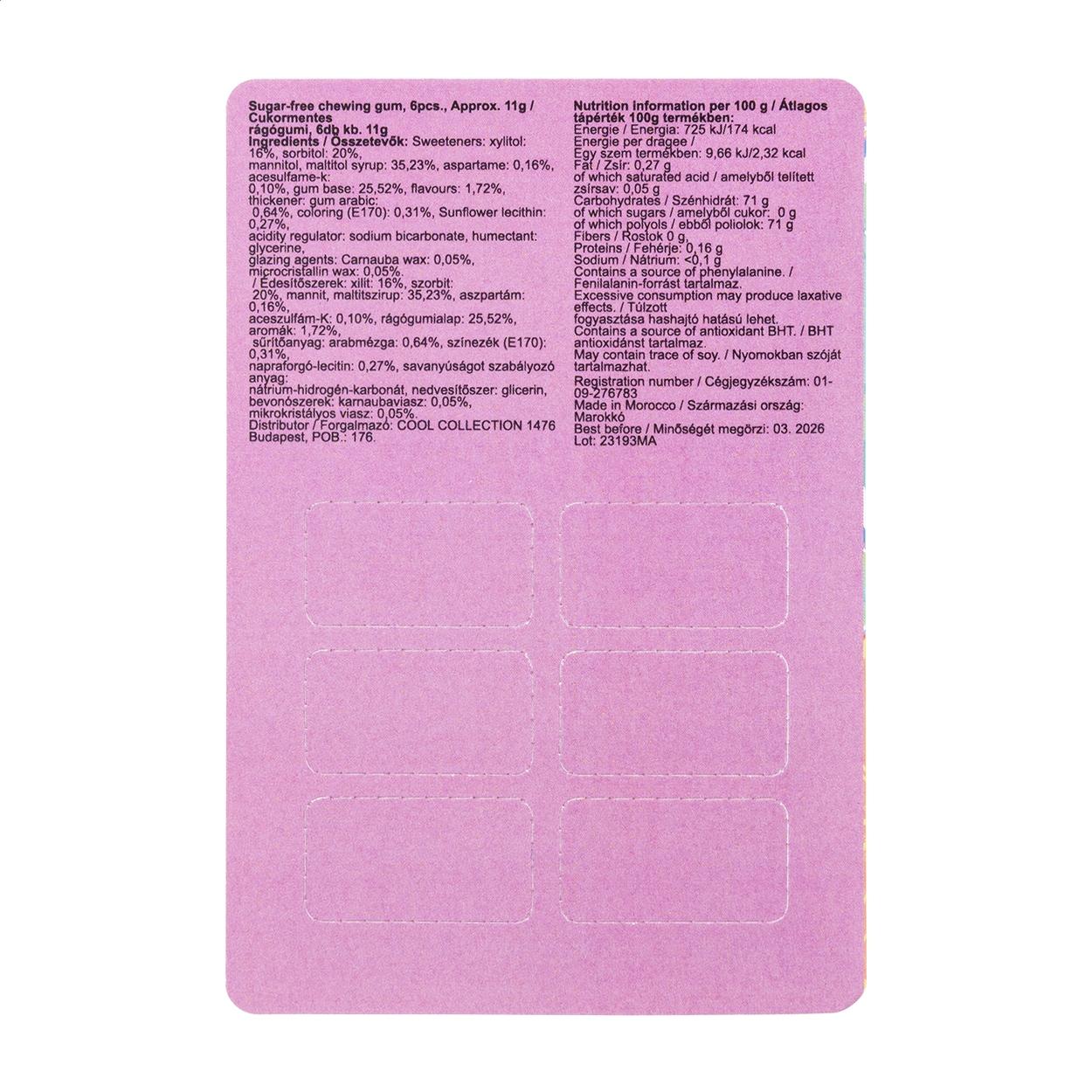 Gumă de mestecat personalizată CreaChew Deluxe Alb