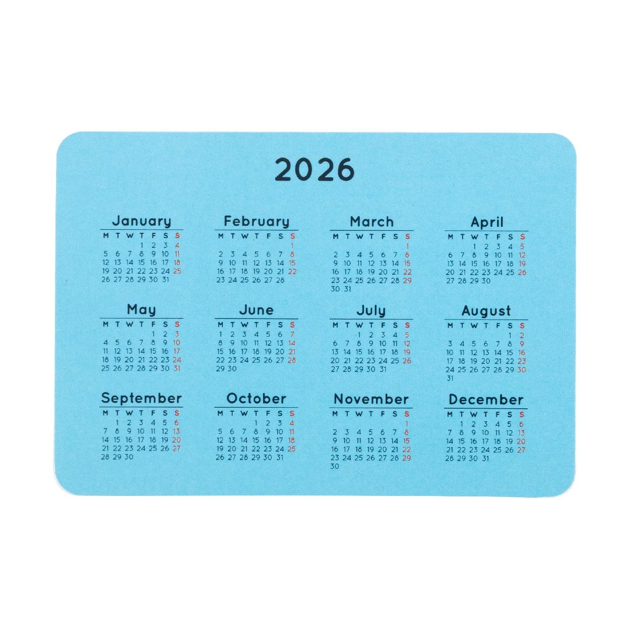 Calendar de buzunar personalizat CreaDate Pocket Alb