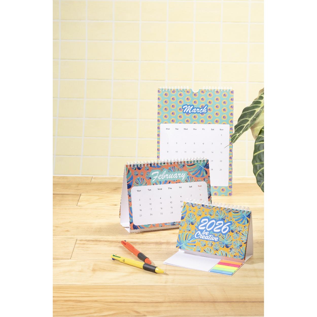 Calendar de perete personalizat CreaDate Wall A4 Alb