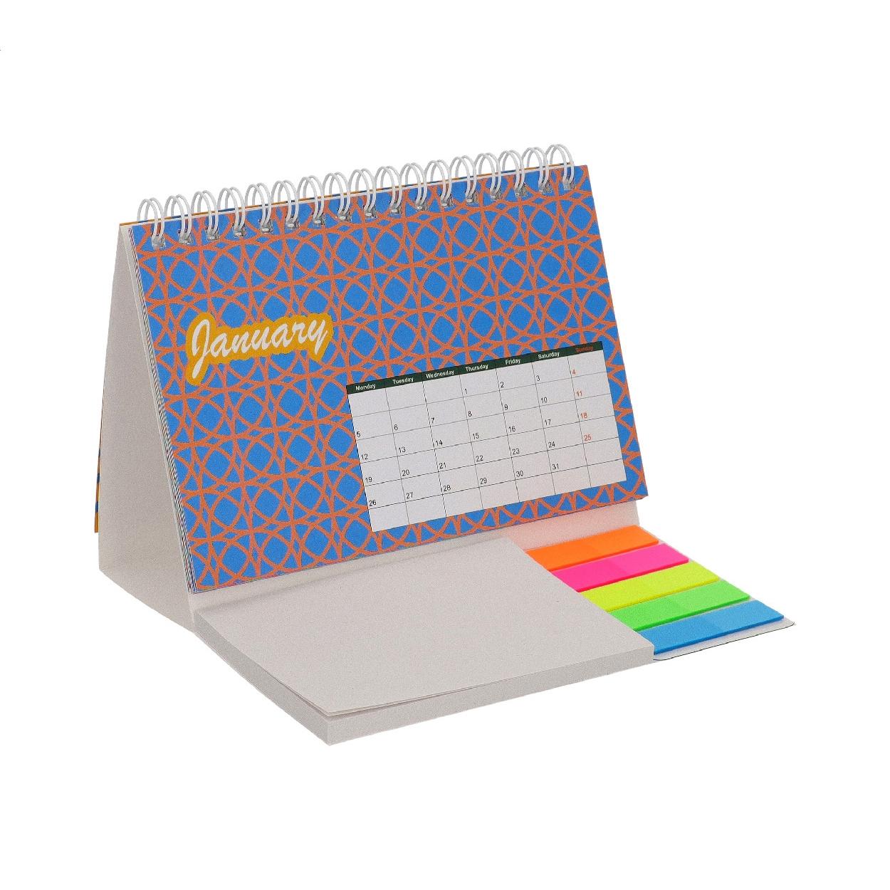 Calendar de birou personalizat CreaDate Combo Alb