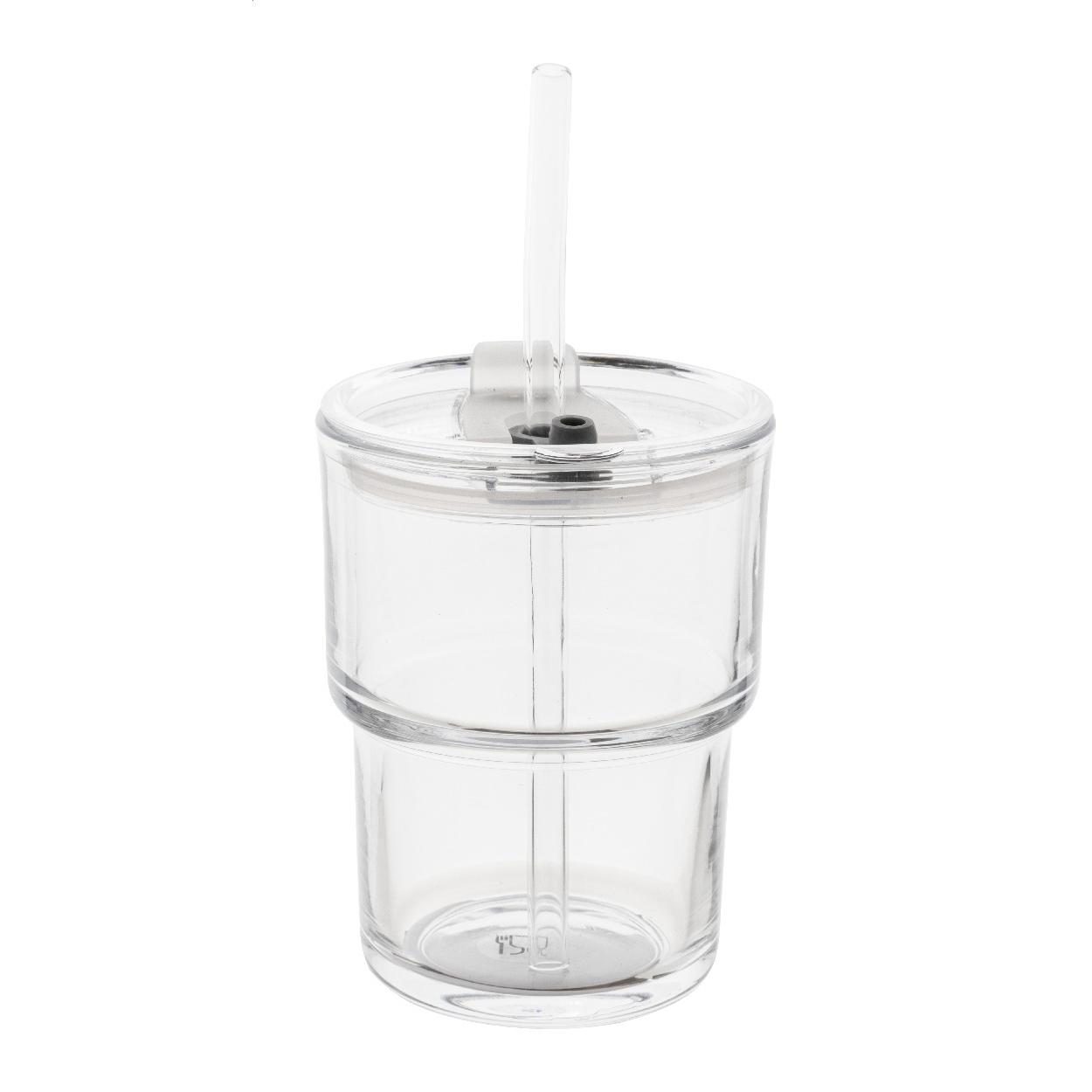 Pahar de voiaj din sticlă Glassip transparent
