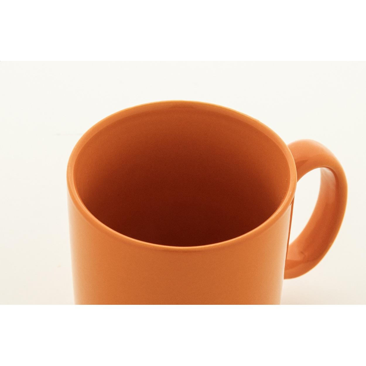 Cană ceramică colorată Kolomu portocaliu