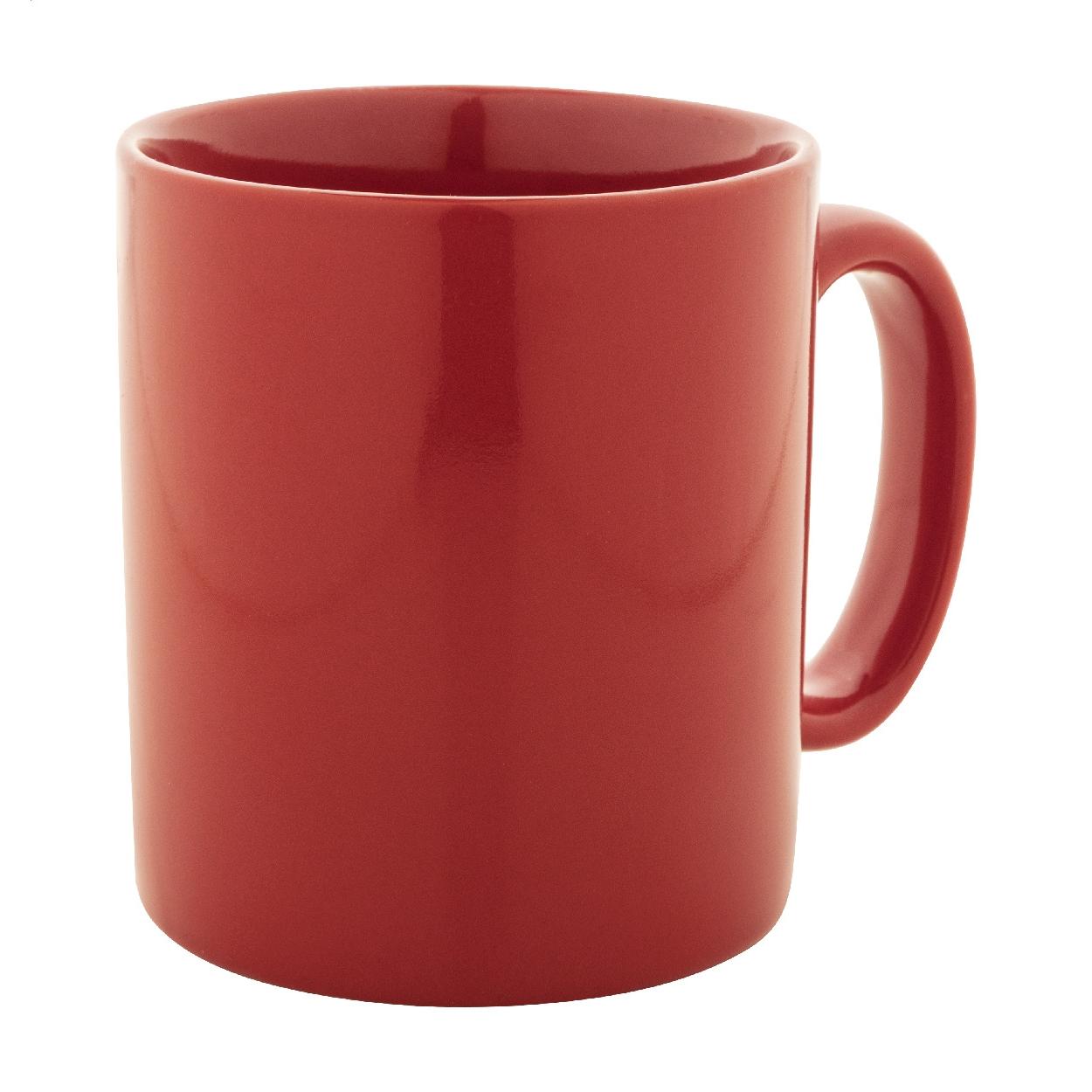 Cană ceramică colorată Kolomu Roșu