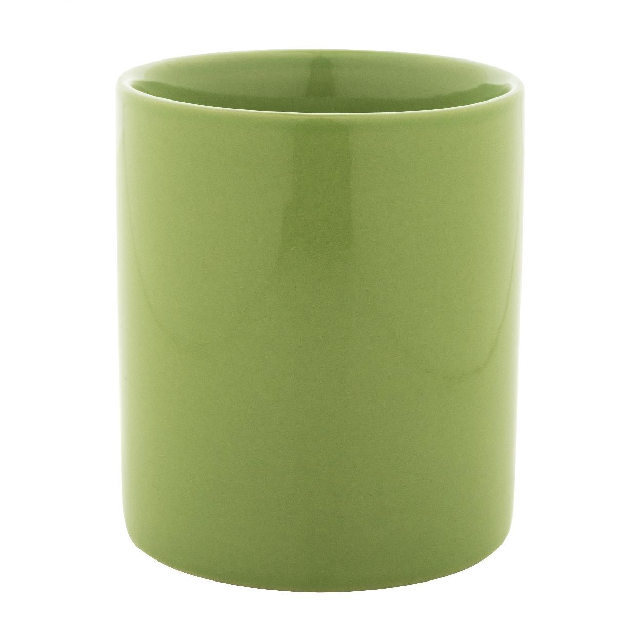 Cană ceramică colorată Kolomu verde deschis