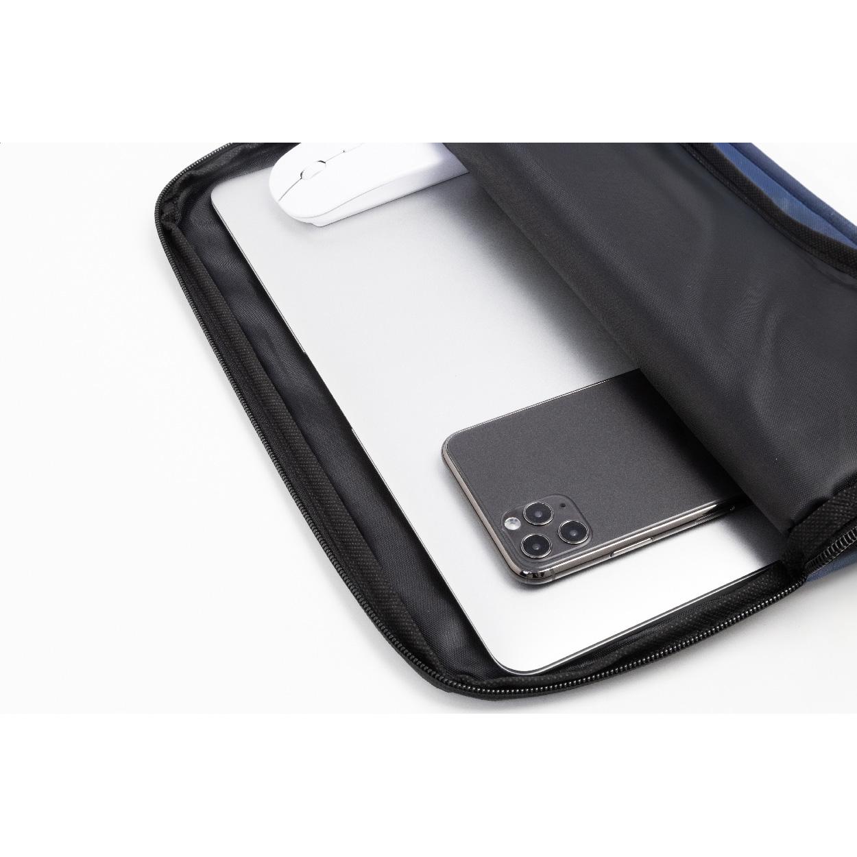 Geantă pentru laptop, RPET Reptop albastru închis