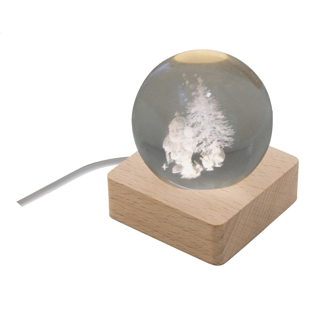 Glob luminos cu design de Crăciun Borealis