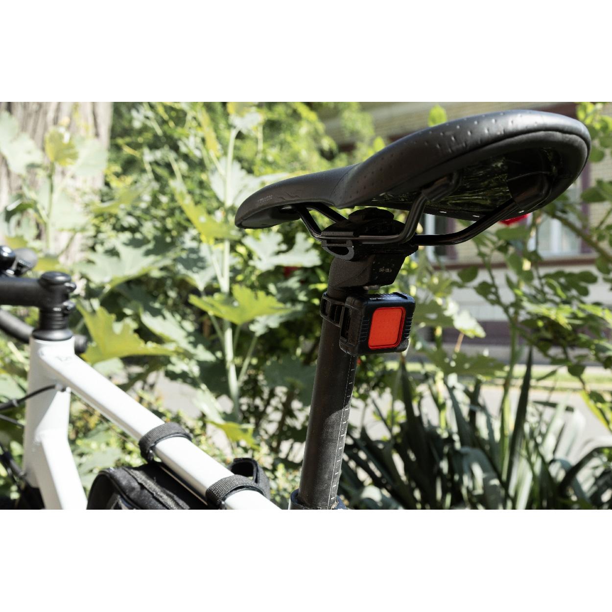 Set lumini reîncărcabile pentru bicicletă Cobik Negru