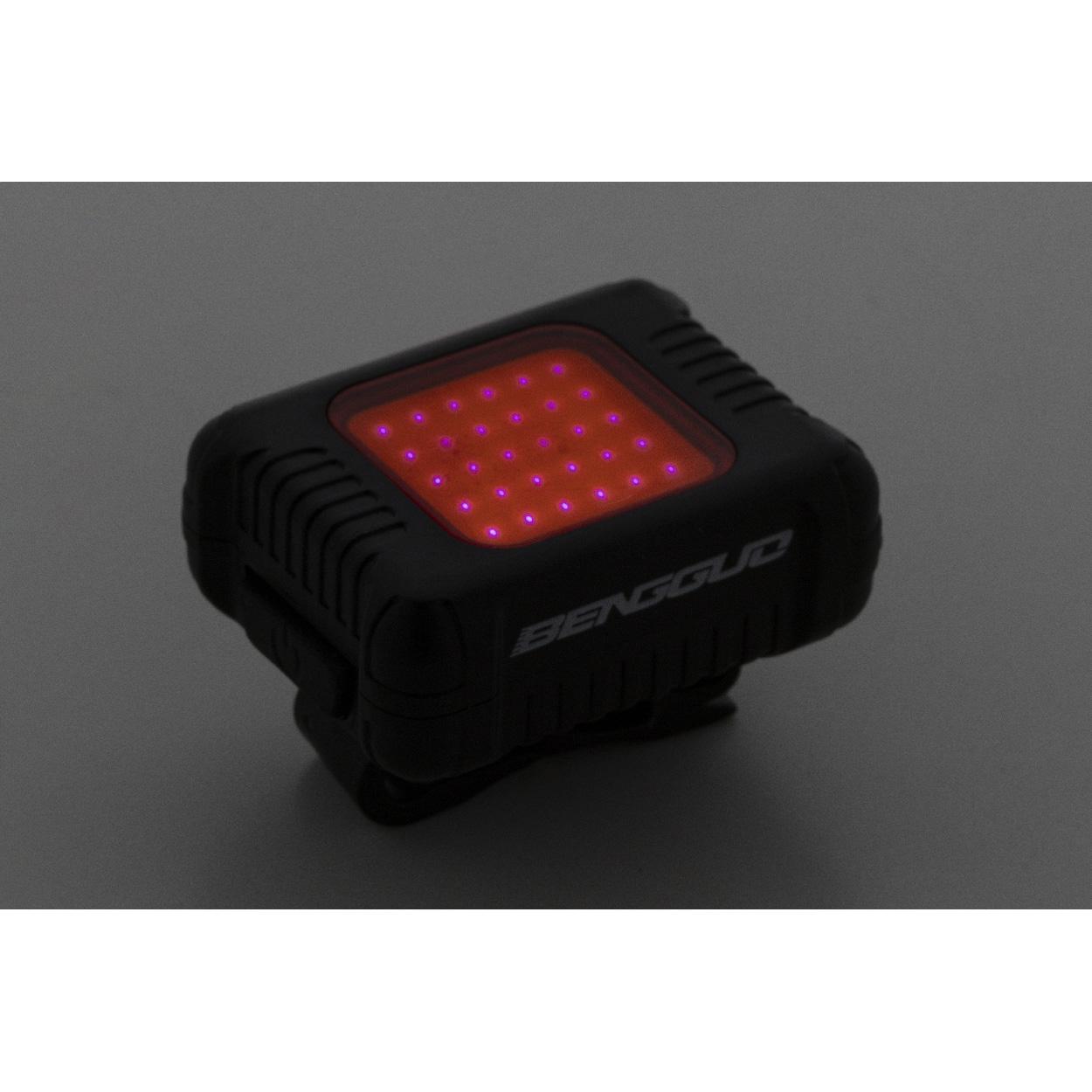 Set lumini reîncărcabile pentru bicicletă Cobik Negru