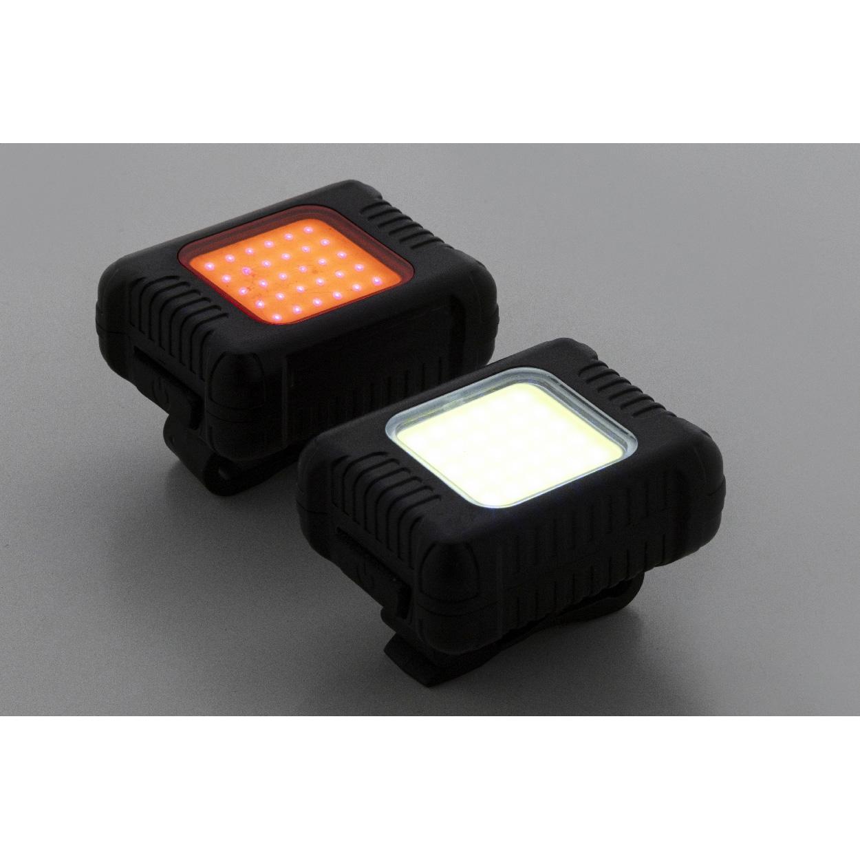 Set lumini reîncărcabile pentru bicicletă Cobik Negru