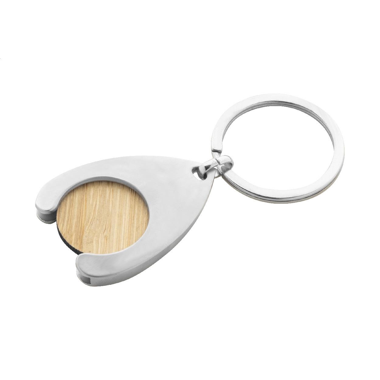 Breloc cu fisă pentru cărucior Zoinc natural argintiu