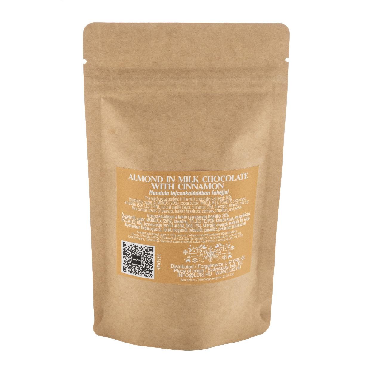 Ciocolată cu scorțișoară și migdale, 70 g Cinnanut natural