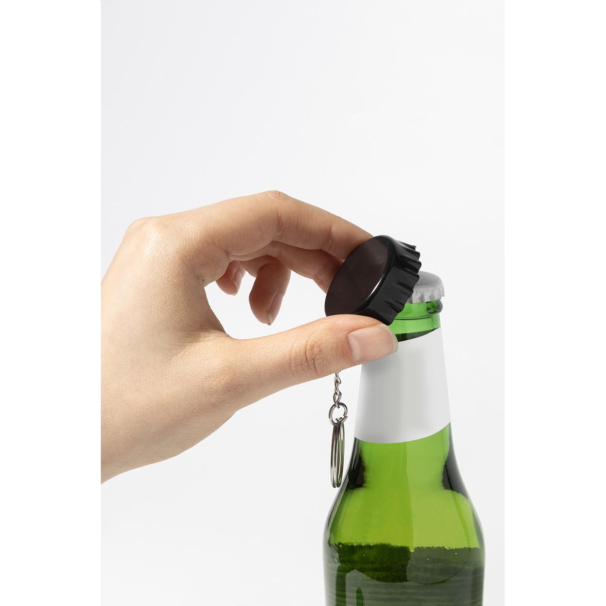 Breloc cu desfăcător de sticle, RABS Popcap Negru