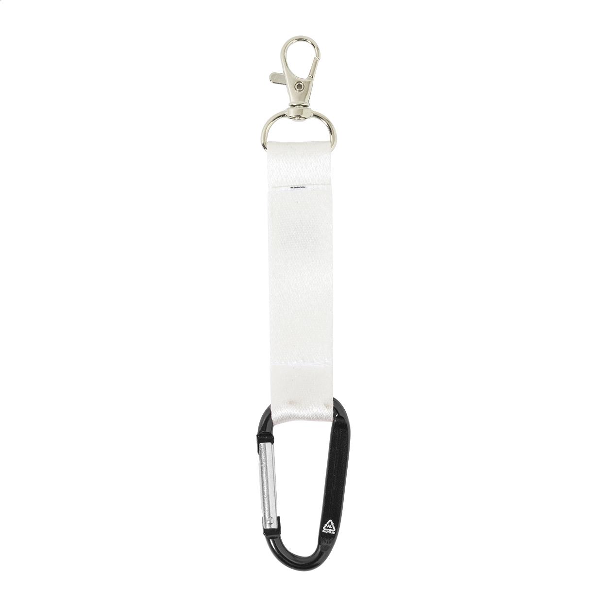 Breloc personalizat, RPET SuboRing Double Negru