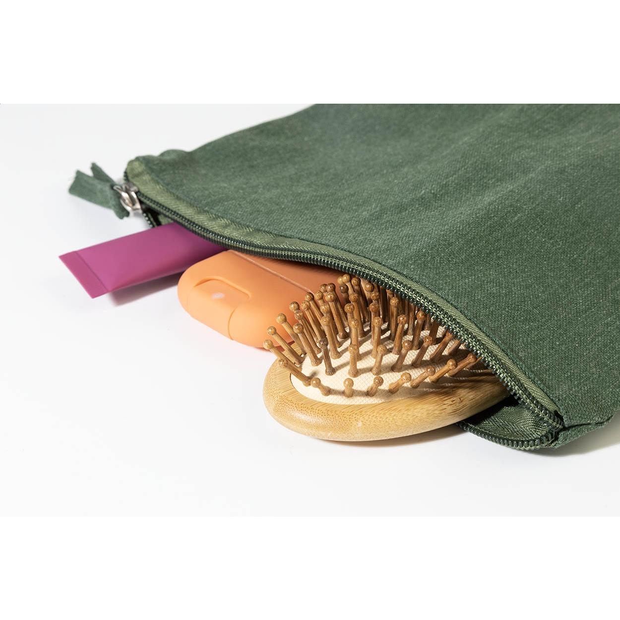 Geantă cosmetică din bumbac reciclat Cospex Verde