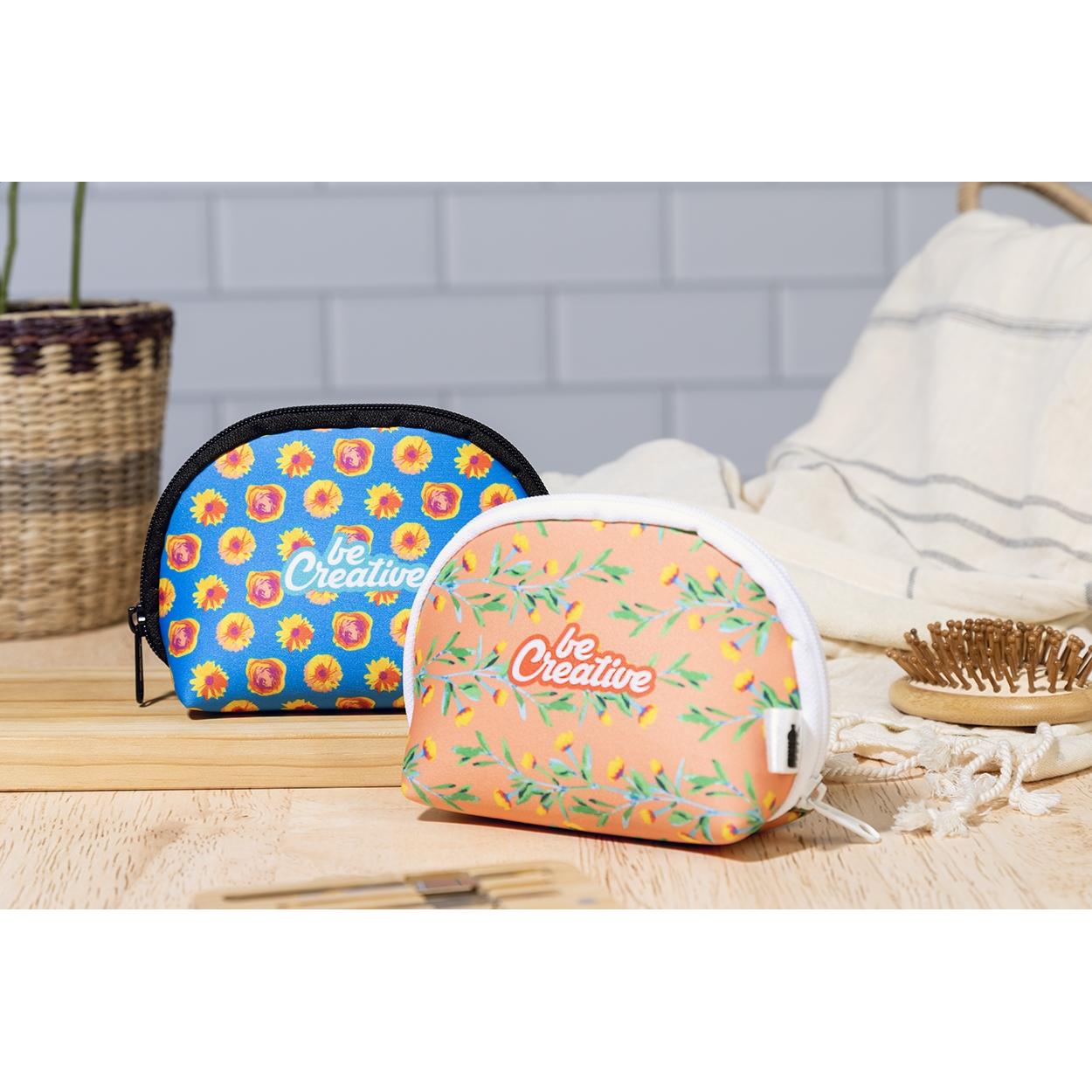 Geantă cosmetică personalizată, RPET CreaBeauty Soft S Alb