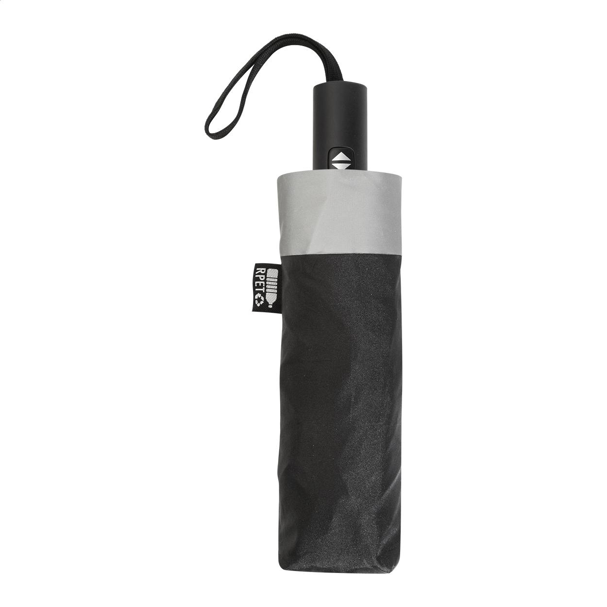 Umbrelă reflectorizantă din RPET Radians Fold Negru