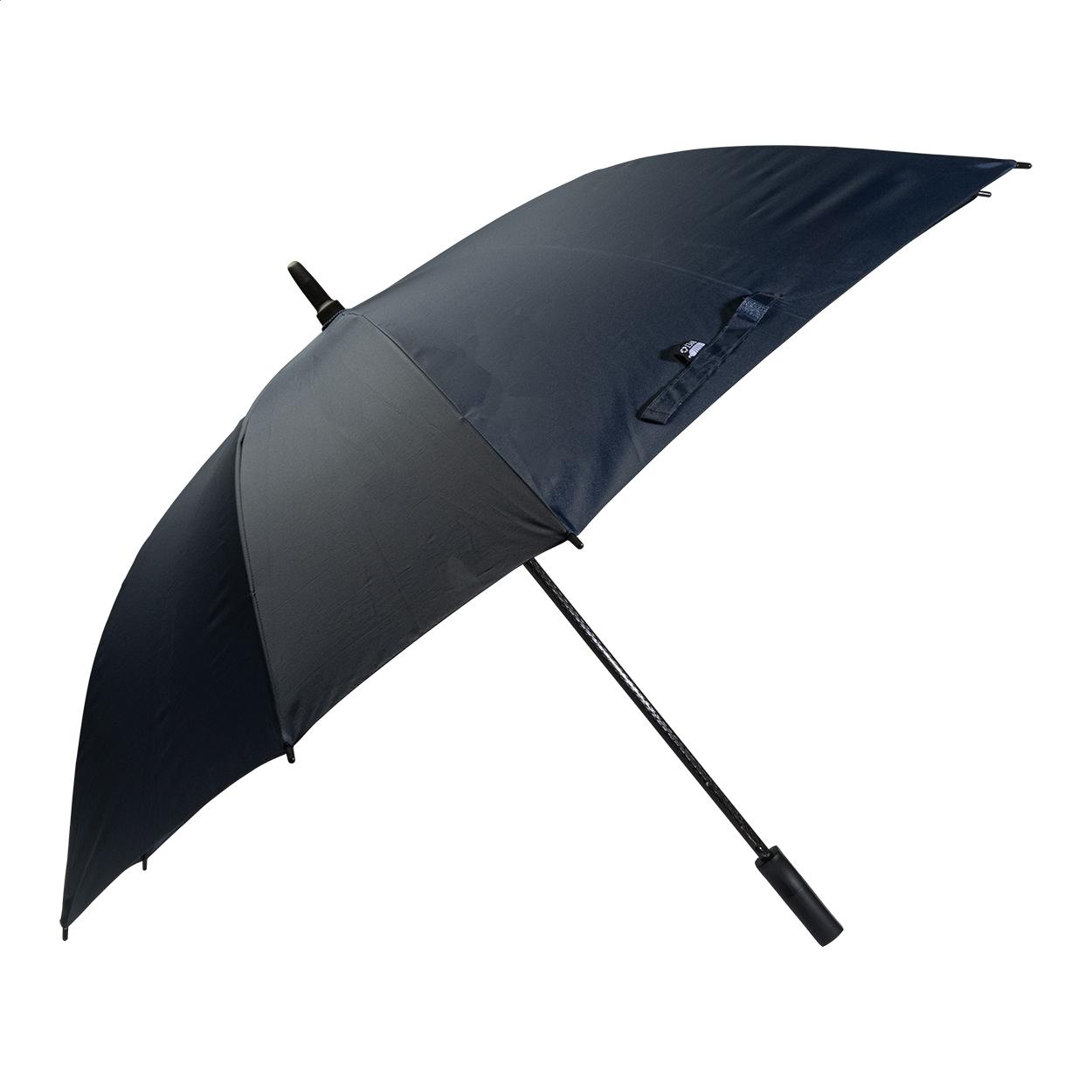 Umbrelă pătrată, RPET Quadstorm albastru închis