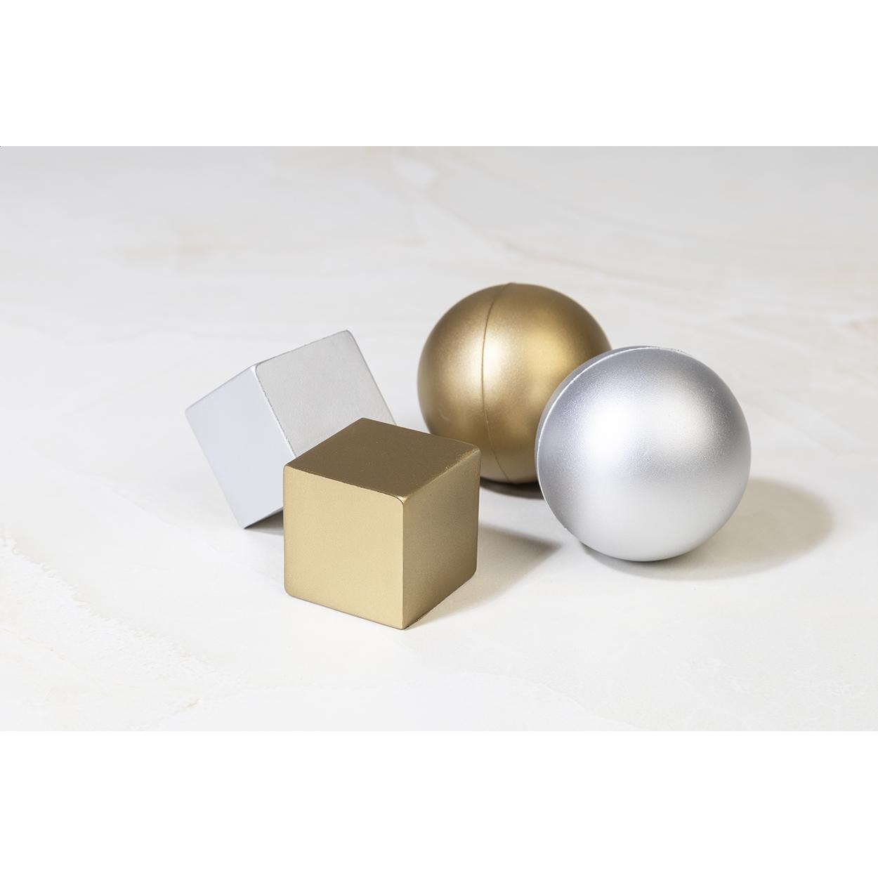 Cub antistres Cubix Shine argintiu