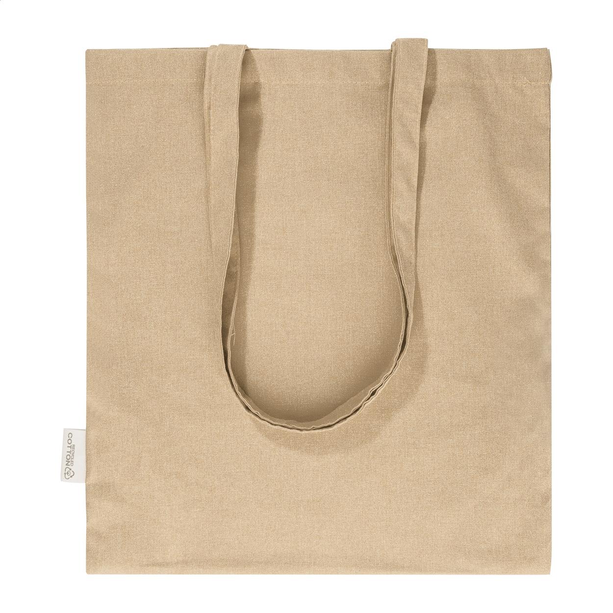 Sacoșă de cumpărături din bumbac reciclat Totepex Hue natural