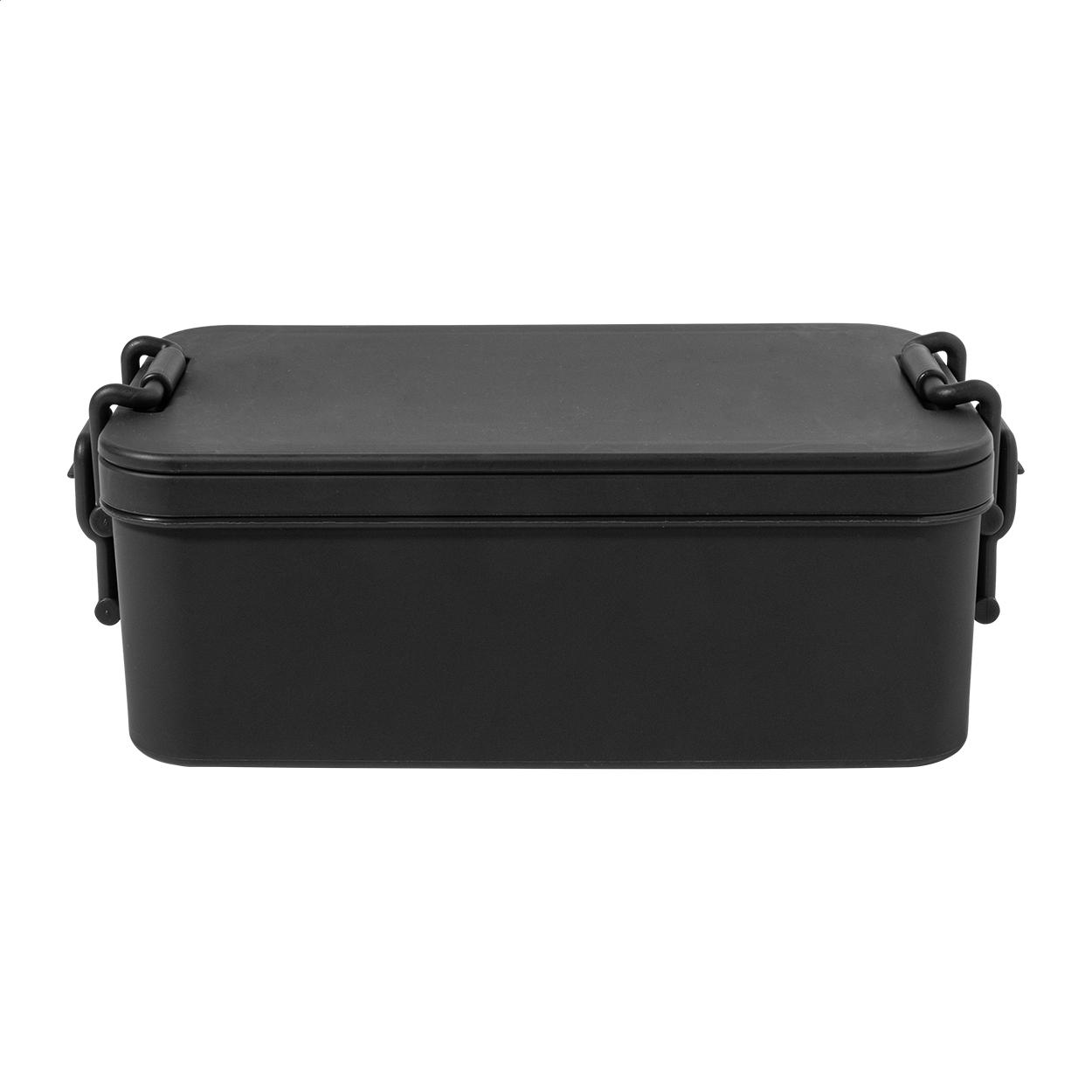 Cutie pentru prânz stivuibilă Duplox Negru