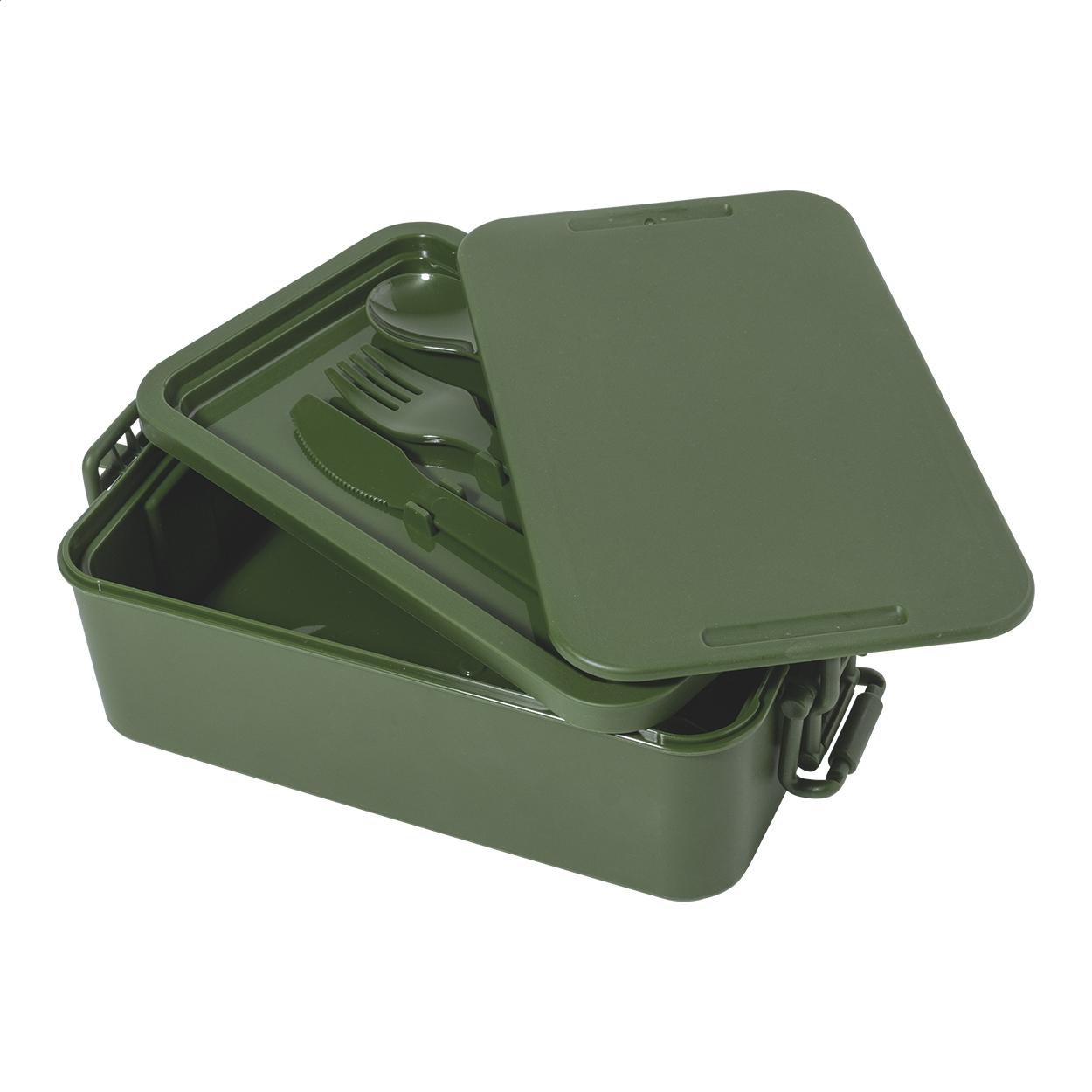Cutie pentru prânz stivuibilă Duplox Verde