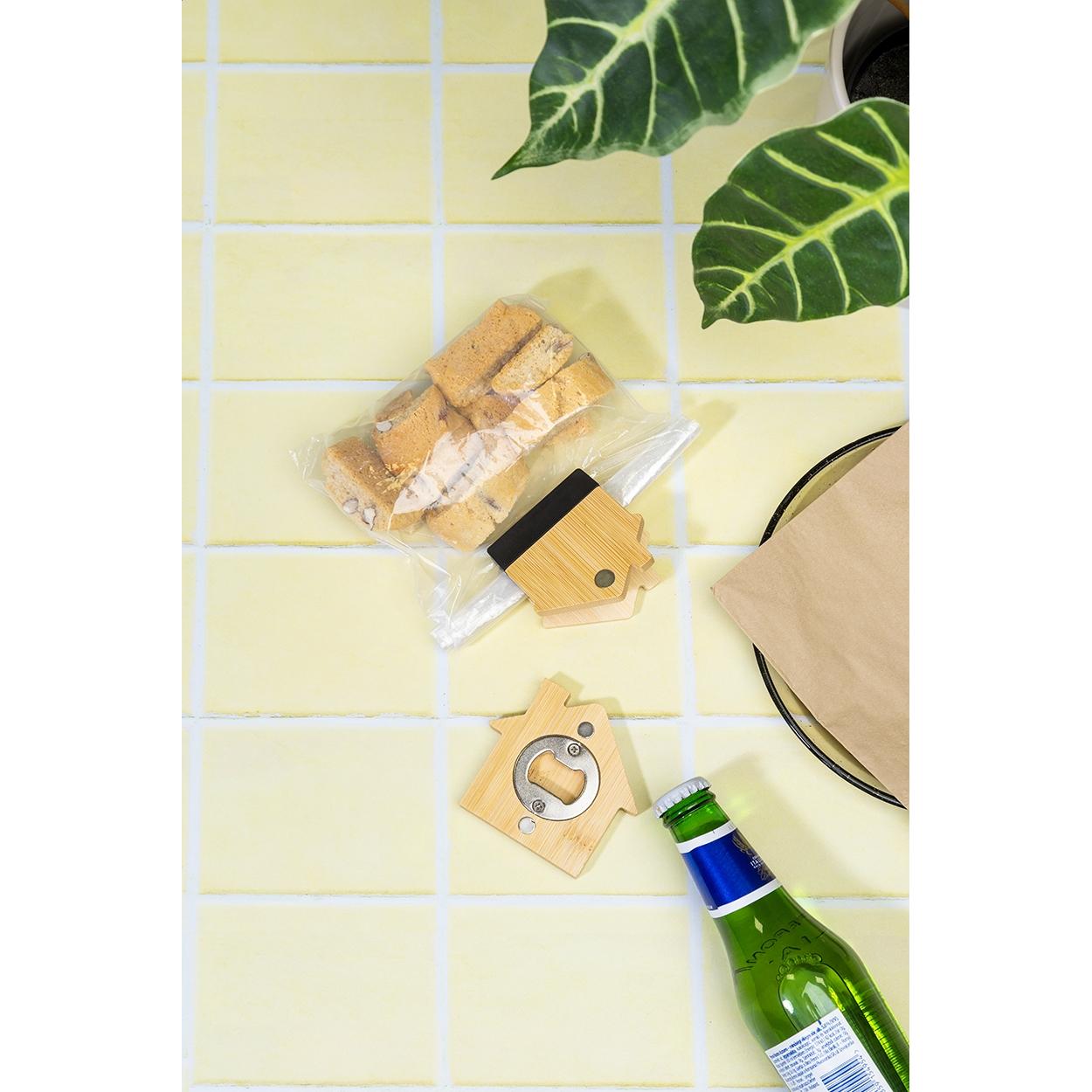 Magnet de frigider cu clips CasaClip natural