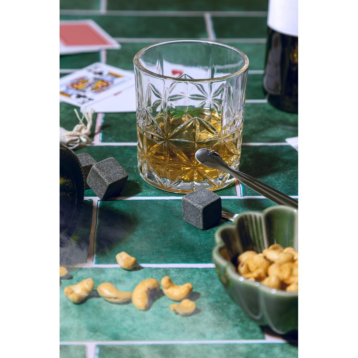 Set pahare pentru whisky Highland transparent argintiu