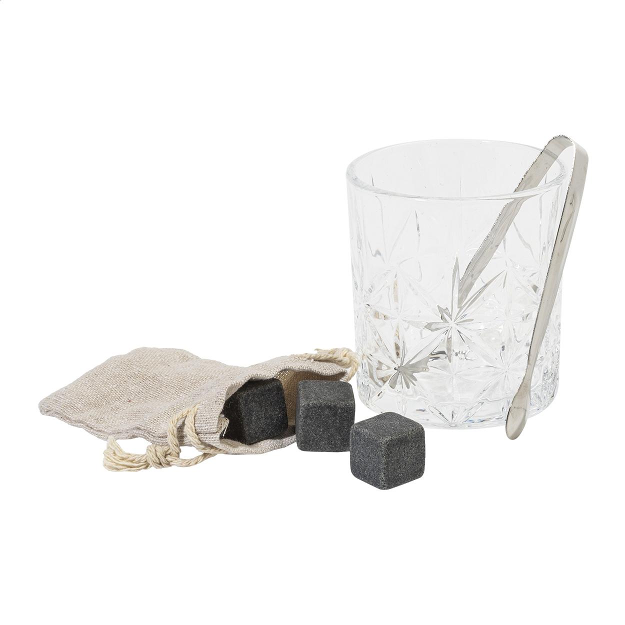 Set pahare pentru whisky Highland transparent argintiu