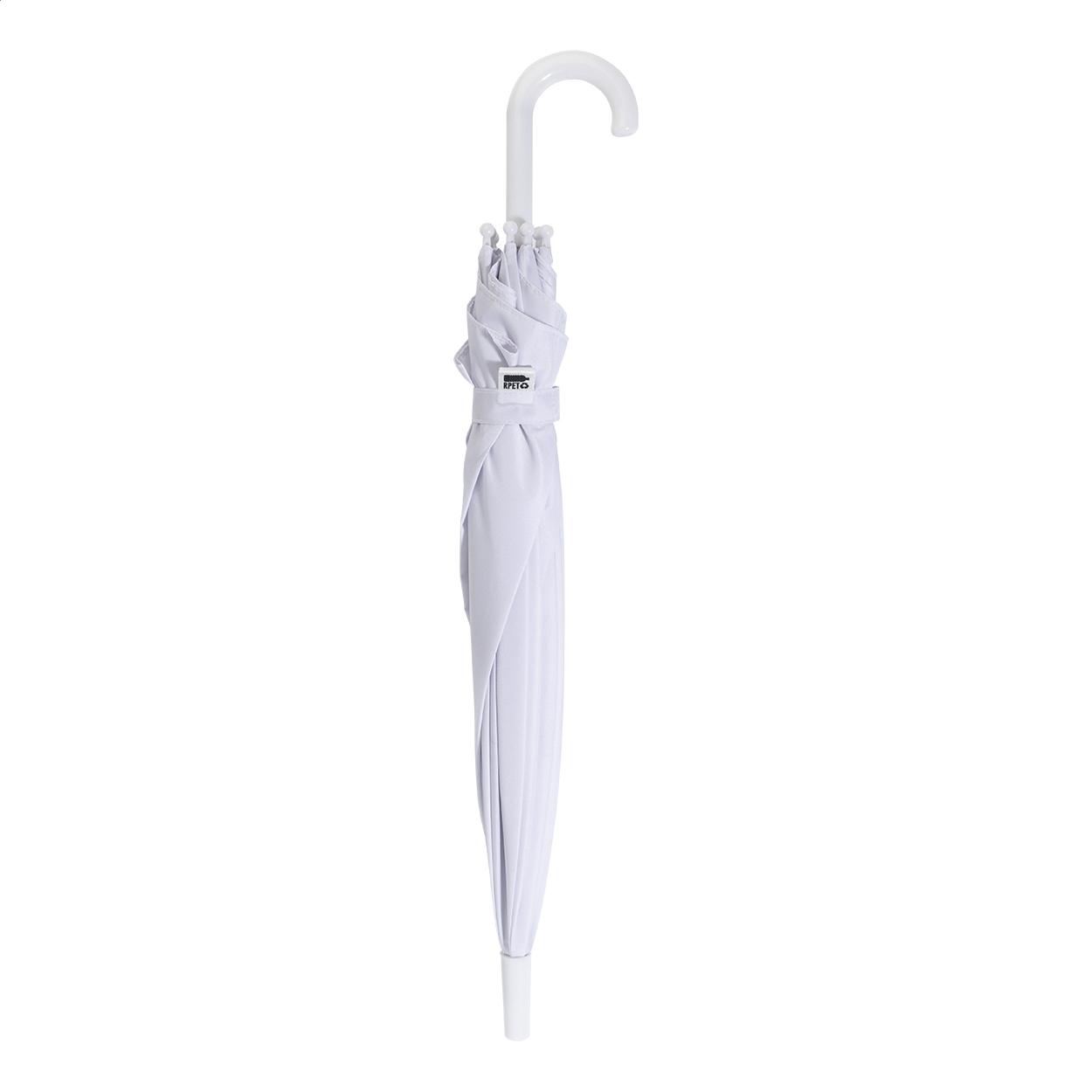 Umbrelă personalizată RPET pentru copii CreaRain Junior Alb