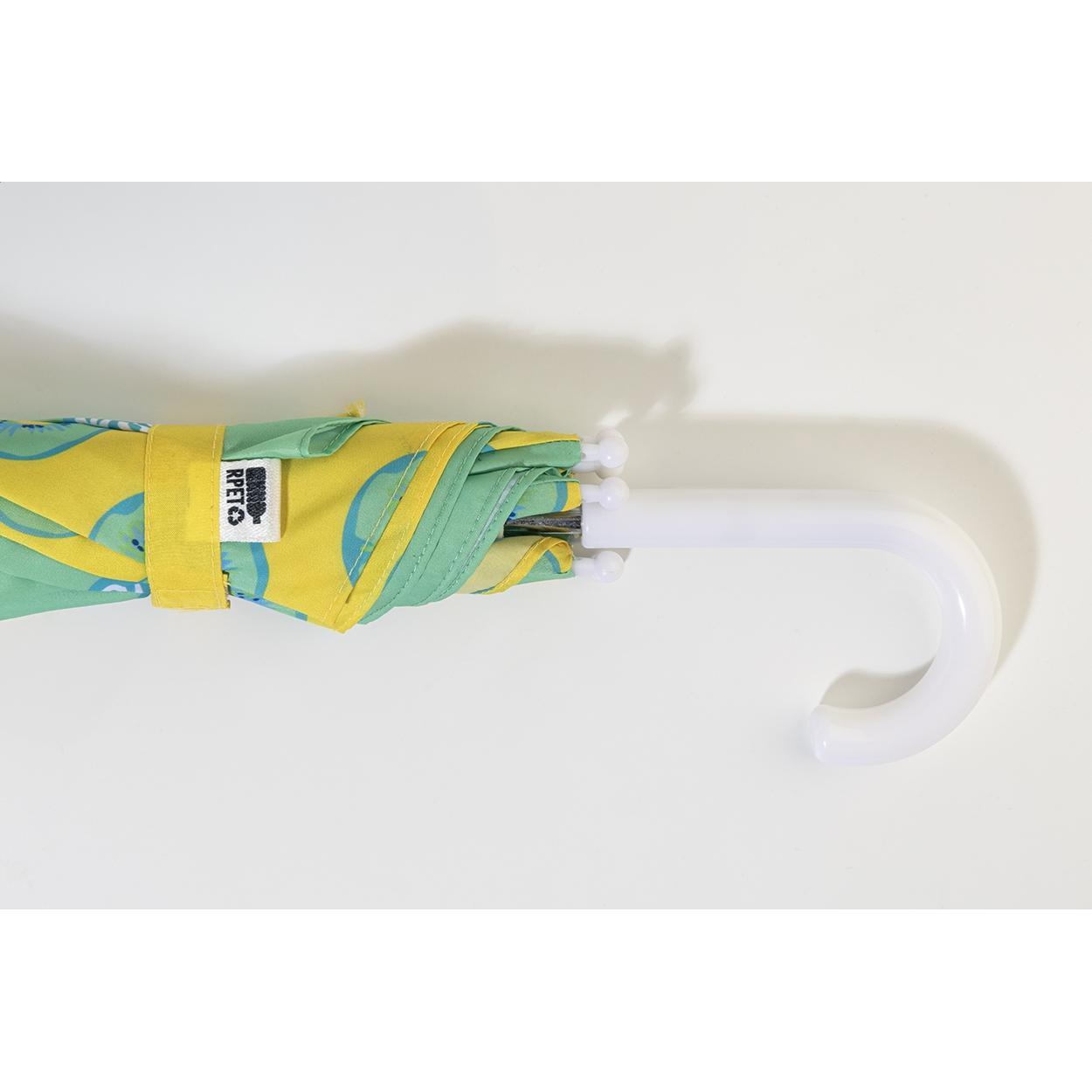 Umbrelă personalizată RPET pentru copii CreaRain Junior Alb