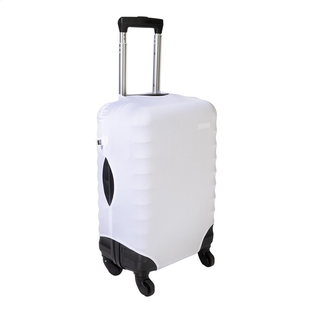 Husă personalizată pentru bagaje, RPET BagSave M Alb