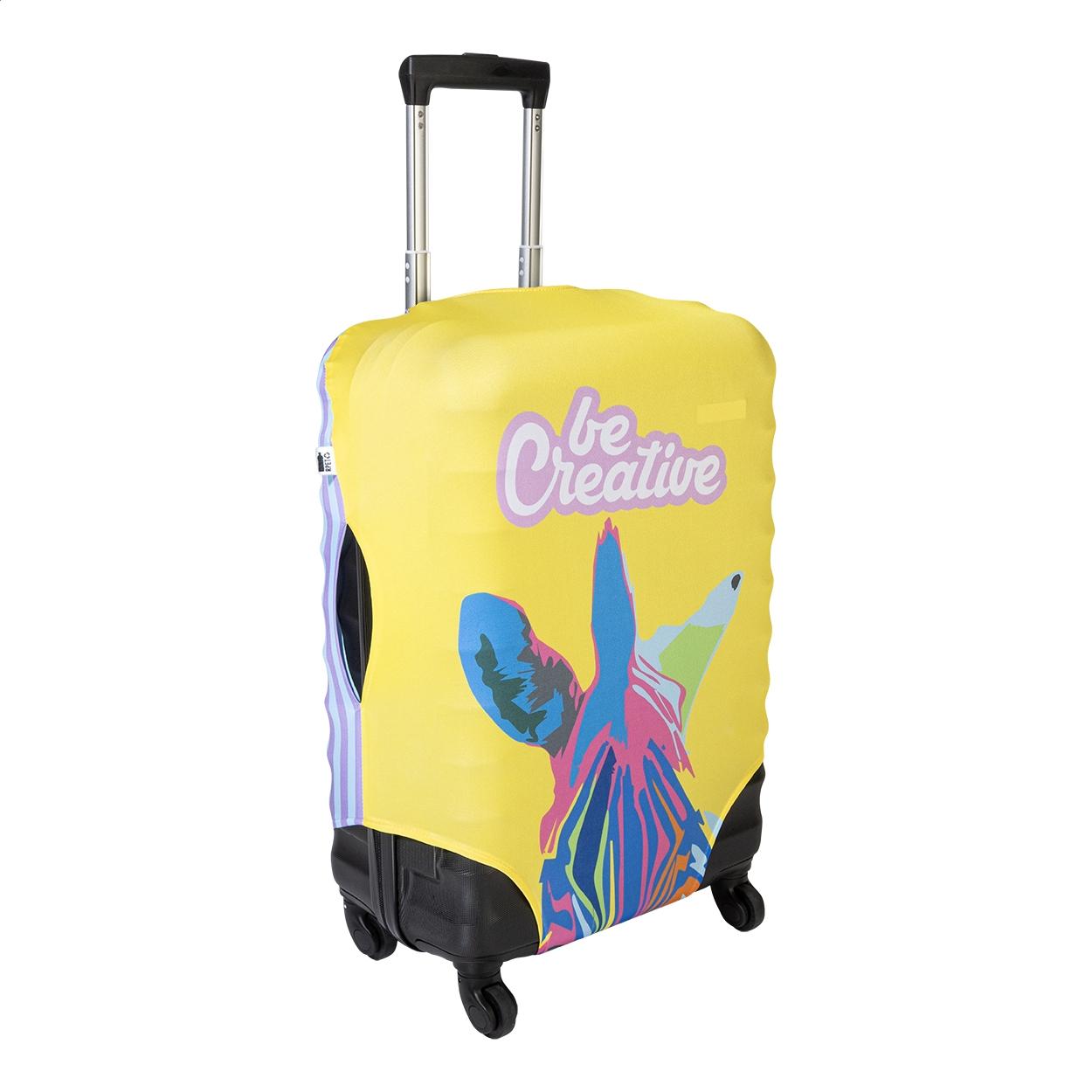 Husă personalizată pentru bagaje, RPET BagSave M Alb