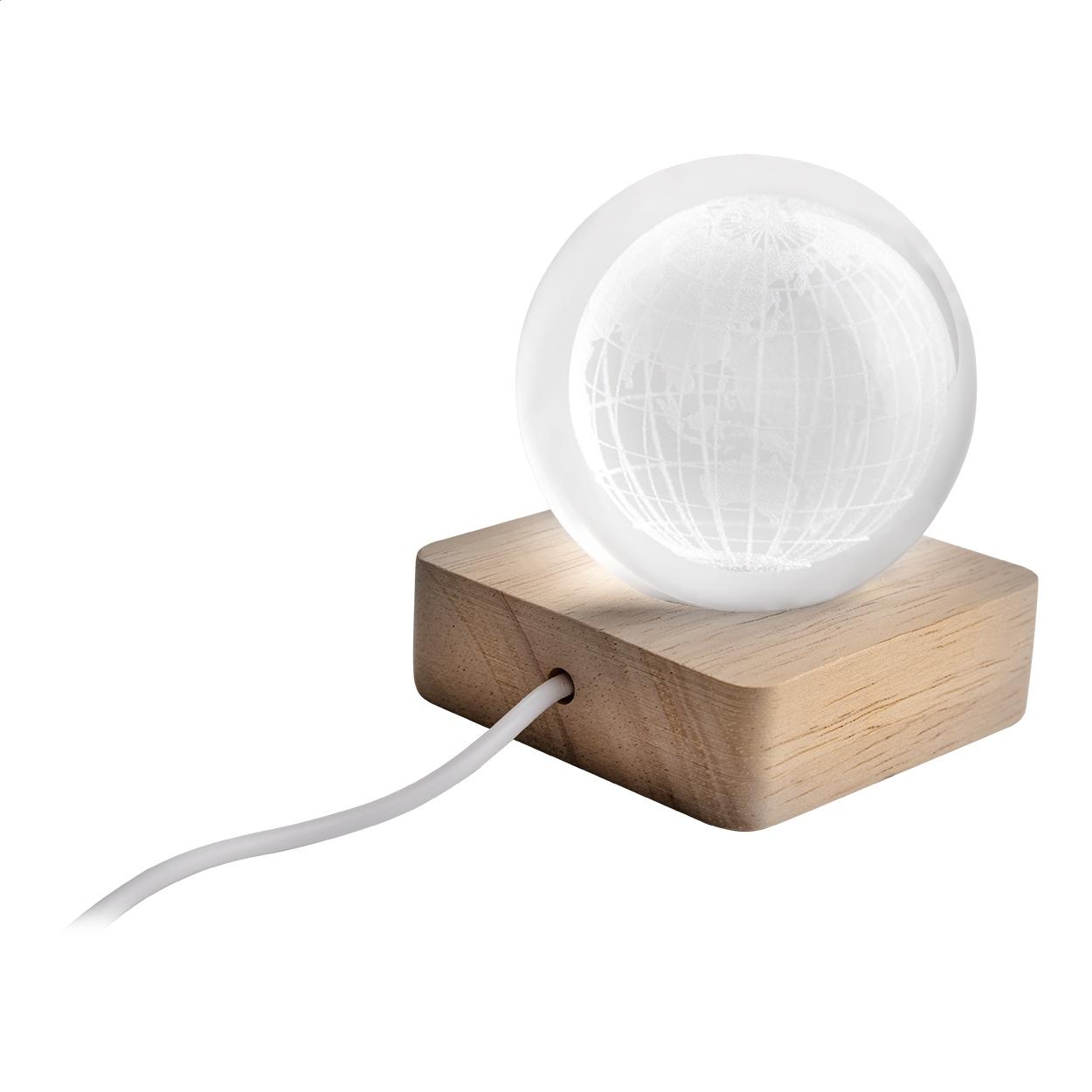 Glob luminos din sticlă LumiGlobe transparent