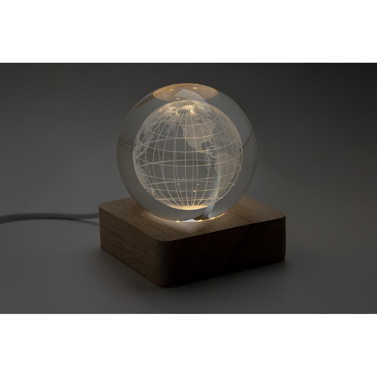 Glob luminos din sticlă LumiGlobe transparent