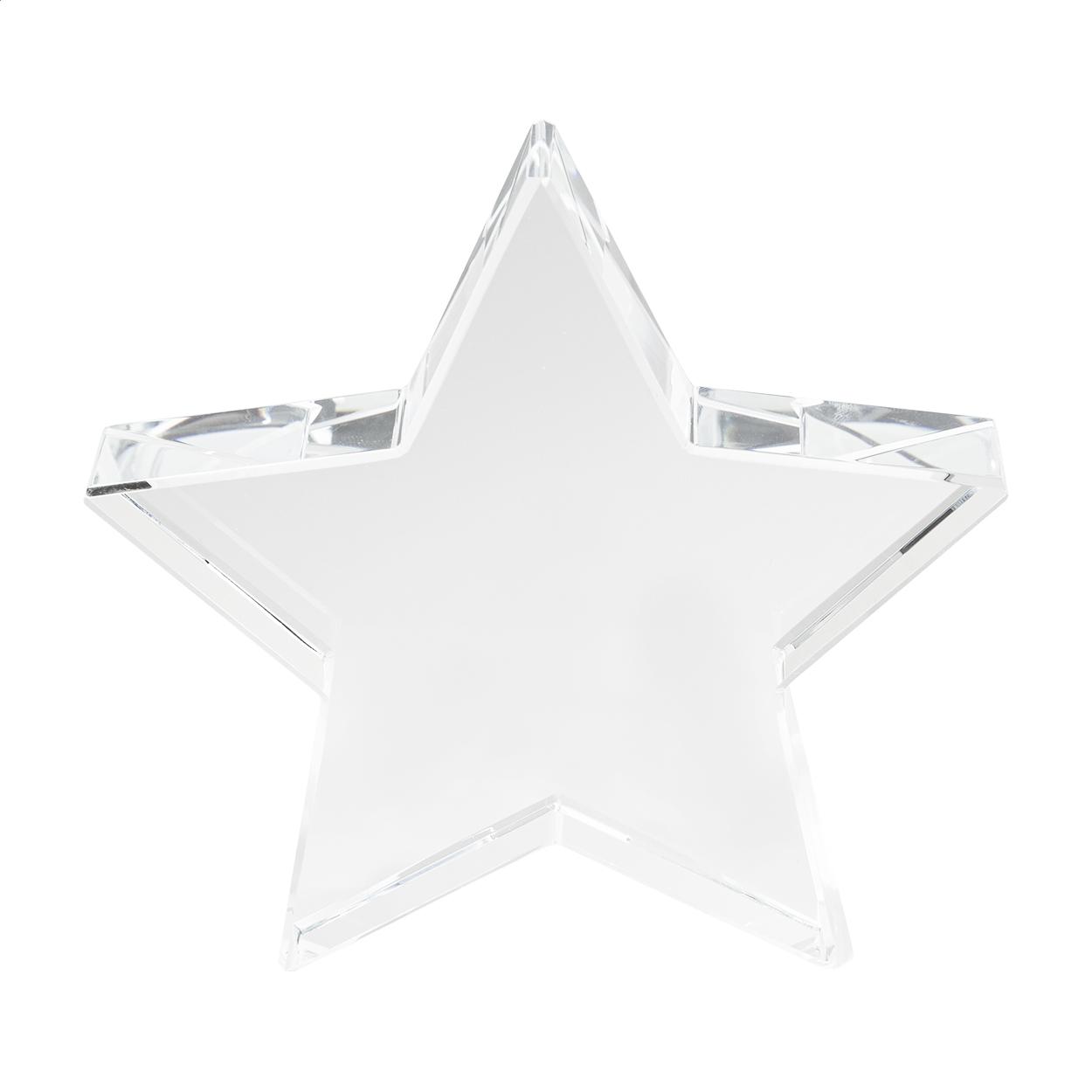Trofeu stea Crystar transparent